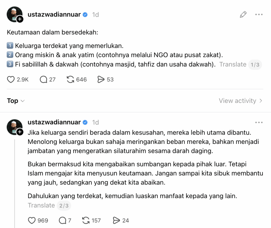 keutamaan bersedekah